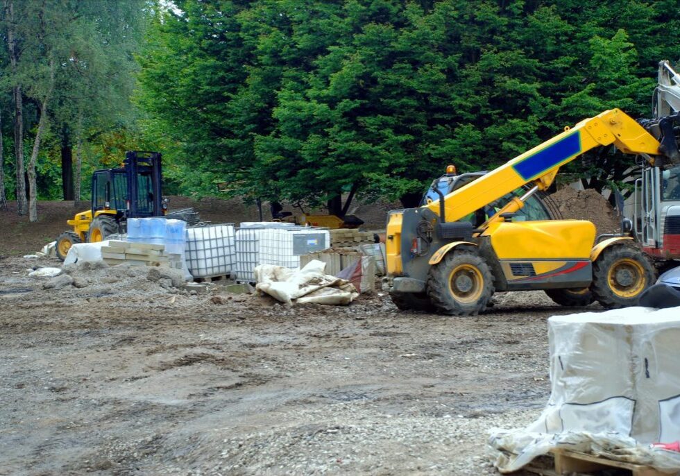 clearing and removing the land